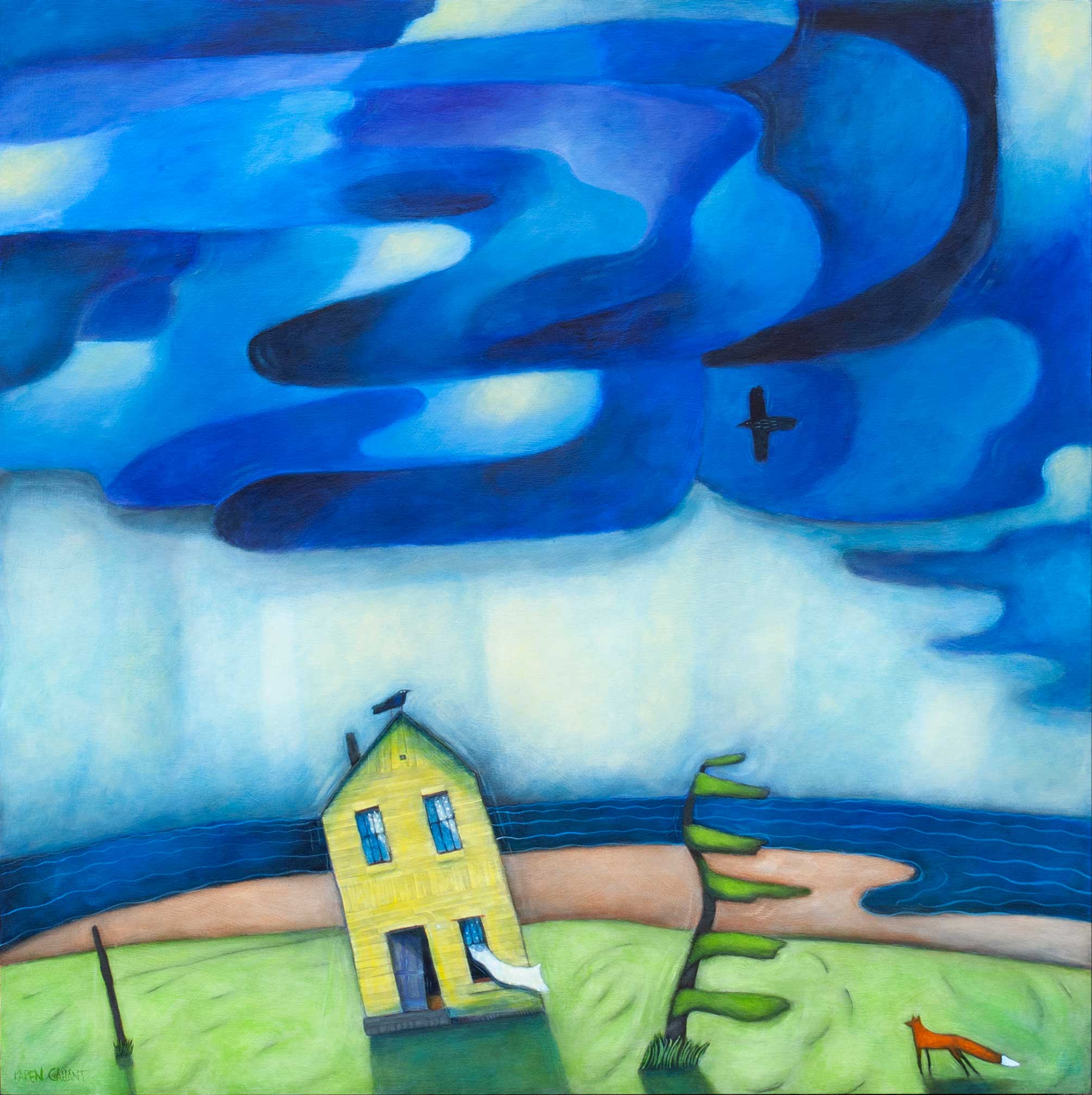 Where the Wind Blew In 30"x30" SOLD